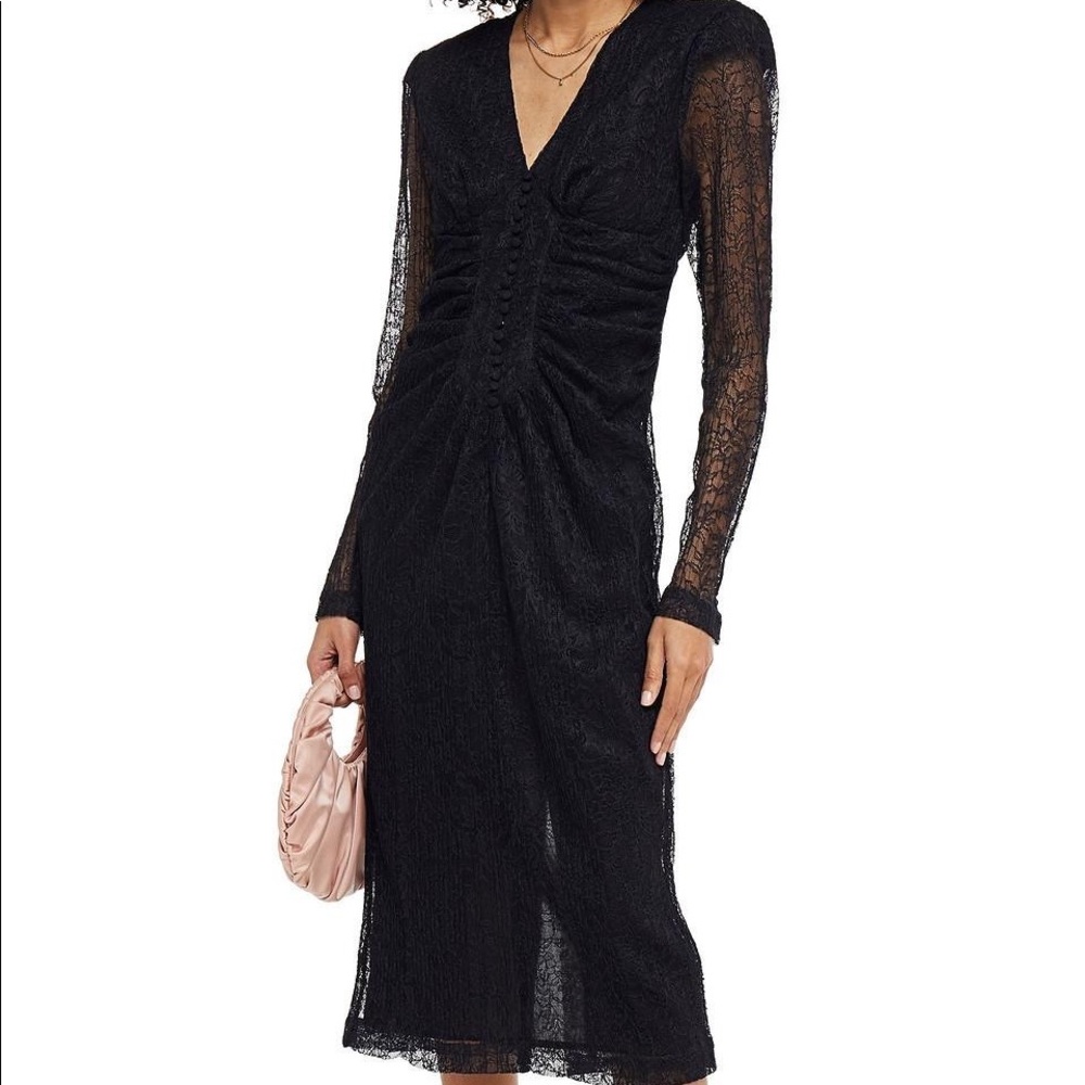 ROTATE by Birger Christensen “Heather” black lace dress. Size 6